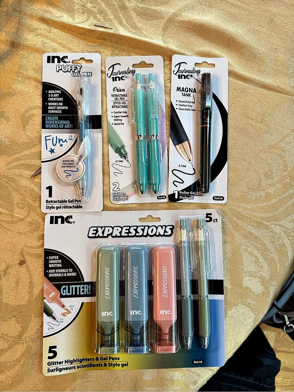 inc. Expressions Glitter Highlighters & Gel Pens. Gel Pens & Highlighters Set
